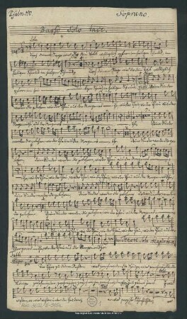 Stimmensatz 1 [fragliches Autograph]
