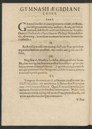 Gymnasii Aegidiani Leges