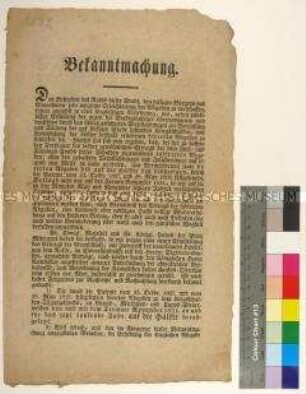 Bekanntmachung des Rates der Stadt Leipzig betreffend die Abgabe zum Kriegsschulden-Tilgungsfonds