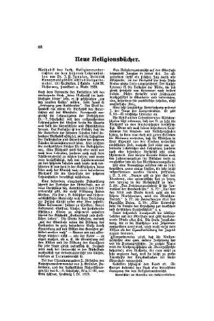 Neue Religionsbücher
