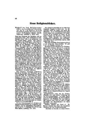 Neue Religionsbücher