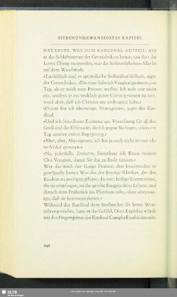 Siebenundzwanzigstes Kapitel