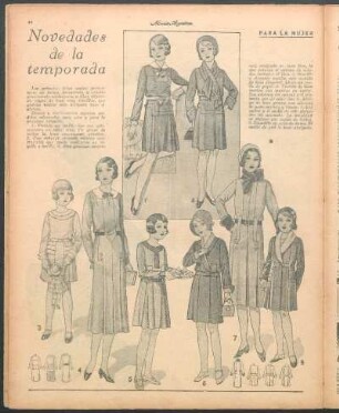 Novedades de la temporada [Dibujos] : Para la mujer