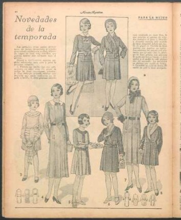 Novedades de la temporada [Dibujos] : Para la mujer
