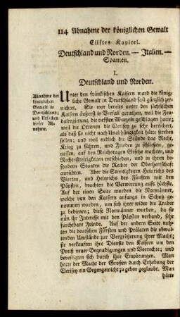 Eilftes Kapitel. Deutschland und Norden - Italien - Spanien