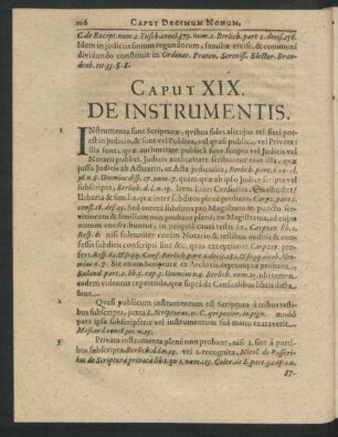 Caput XIX. De Instrumentis.