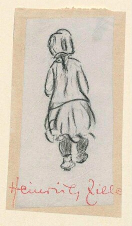 Kleines Mädchen in Rückenansicht