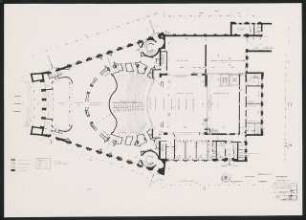 Schauspielhaus, Bochum: Bühnengrundriss, Eingangsgeschoss