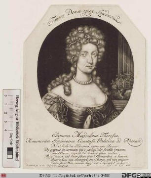 Bildnis Eleonora Magdalena Theresia, römisch-deutsche Kaiserin, geb. Prinzessin von Pfalz-Neuburg