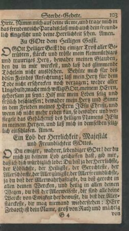 Ein Lob der Herrlichkeit, Majestät und Freundlichkeit Gottes