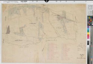 Hemmerde (Unna), Frömern (Fröndenberg), Bausenhagen (Fröndenberg), Fröndenberg (Fröndenberg), Teilung der Waldparzellen Schelk, Bl. 4 Brouillonkarte Bausenhagen Flur 1