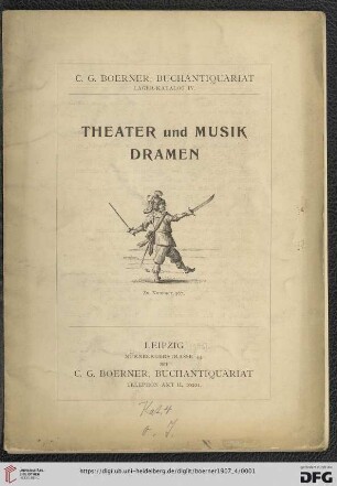 Nr. 4: Katalog: Theater und Musik, Dramen