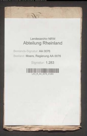 Henrich Neerwick unter Baerl und seine Schwiegereltern Jakob und Geritgen Neerwick gegen Vikare zu Rheinberg von Ilt, Büsgen und Sentzen wegen widerrechtlicher Verpachtung von Land, das zum Neerwickshofe gehört II