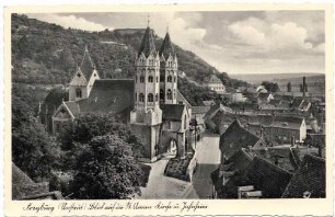 Freyburg (Unstrut) Blick auf die St. Annen-Kirche u. Jahnheim