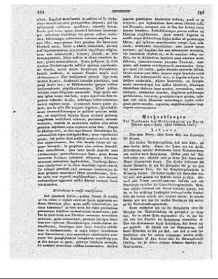 Verhandlungen der Academie der Wissenschaften zu Paris. Februar 1818 - Juny.
