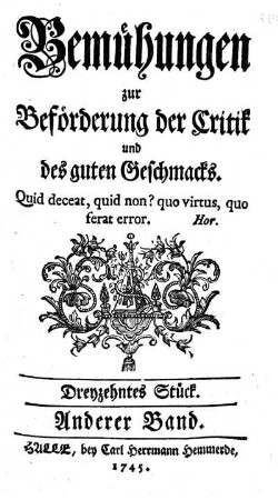 Dreyzehntes Stück