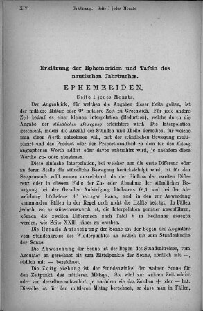 Erklärungen der Ephemeriden und Tafeln des nautischen Jahrbuches.