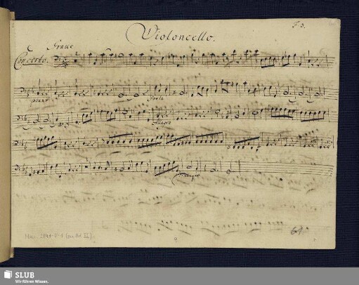 [No.3.] Concerto [c-Moll] Violoncello.