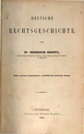 Deutsche Rechtsgeschichte