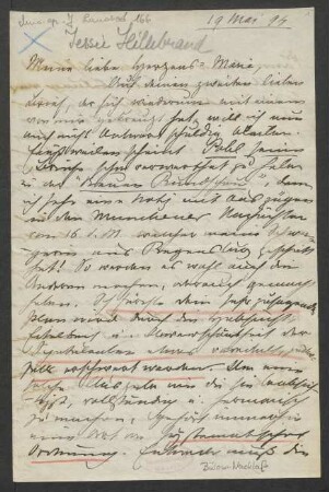 Brief an Marie von Bülow : 19.05.1894
