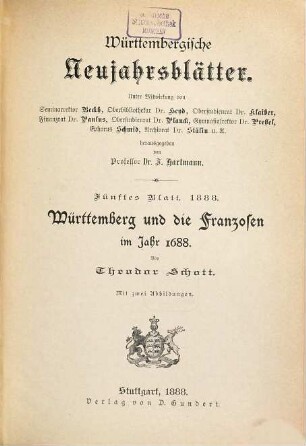 Württemberg und die Franzosen im Jahr 1688