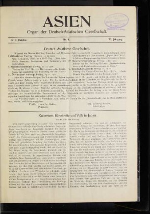 Deutsch-Asiatische Gesellschaft.