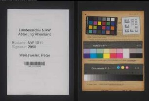 Entnazifizierung Peter Weissweiler , geb. 07.06.1903 (Zmmermeister)