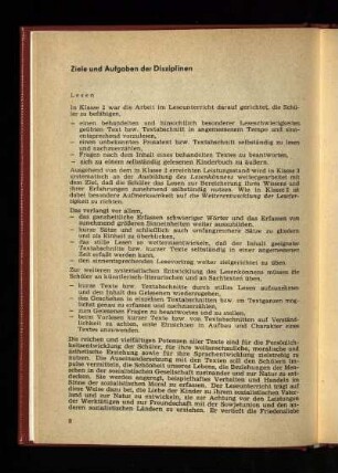 Ziele und Aufgaben der Disziplinen