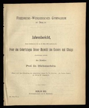 1882/83: Jahresbericht ... - 1882/83