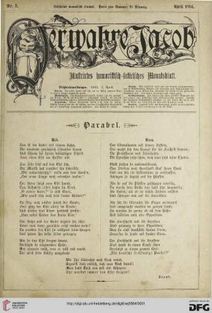 Nr. 3 (April 1884)