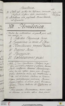 XII. Homiletica