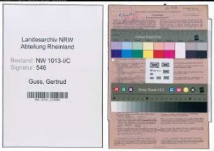 Entnazifizierung Gertrud Guss , geb. 16.09.1883 (Einzelhaendlerin)
