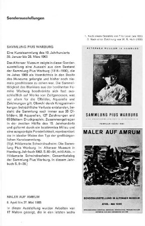 Sonderausstellungen