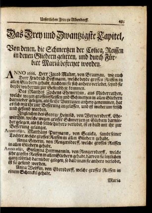 Das Drey und Zwantzigste Capitel ...