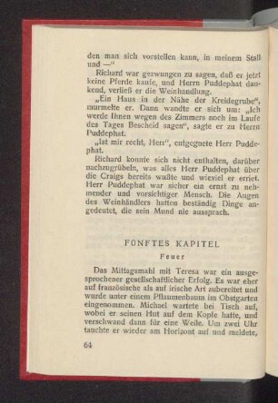 Fünftes Kapitel Feuer