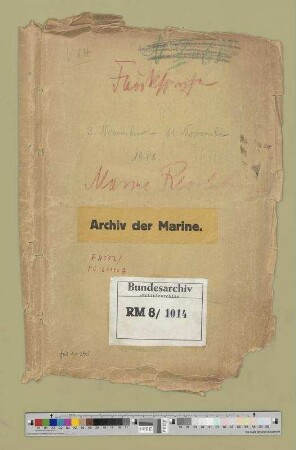 "Revolution 1918": Anlage zu Bd. 7: Funksprüche, 3. - 11. Nov. 1918