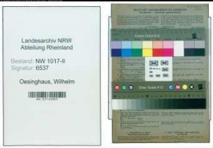 Entnazifizierung Wilhelm Oesinghaus , geb. 04.05.1892 (Vorarbeiter)
