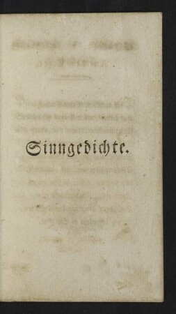 Sinngedichte
