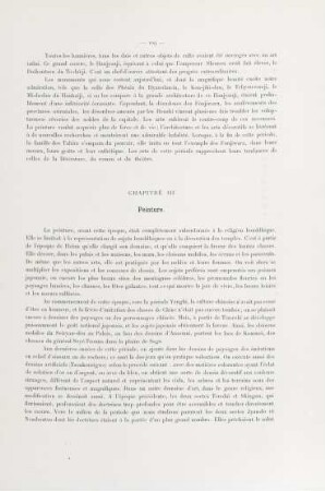 Chapitre III. Peinture