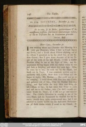 No. 114. Saturday, December 31, 1709.