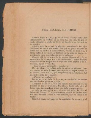 Una escena de amor