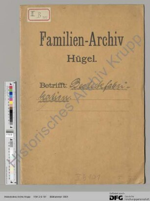 Besteckfabrikation. [siehe auch Regest in WA 9 d 307]