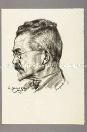 Bildnis des Gewerkschafters Theodor Leipart