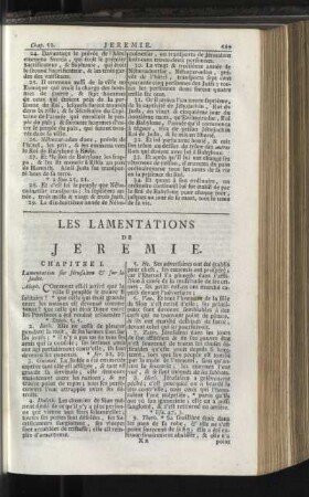 Les Lamentations De Jeremie