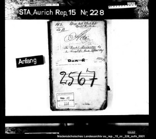 Der Sportelrendant bei dem Amt Esens