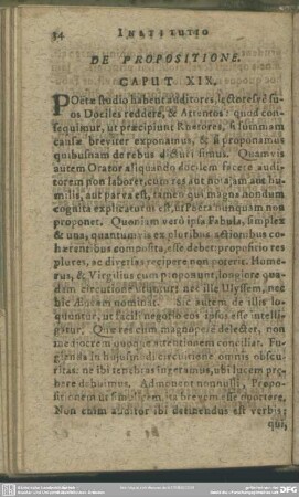 Caput XIX. De Propositione