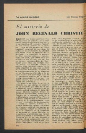 El misterio de John Reginald Christie : La novela humana