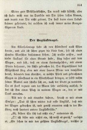 Der Unglücksvogel