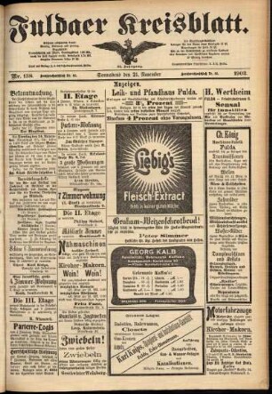 Dritte Ausgabe vom Samstag, den 21. November 1903.