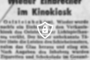 Wieder Einbrecher im Kinokiosk
